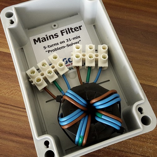 EMC/RFI Mains Filter boxed and ready to go...